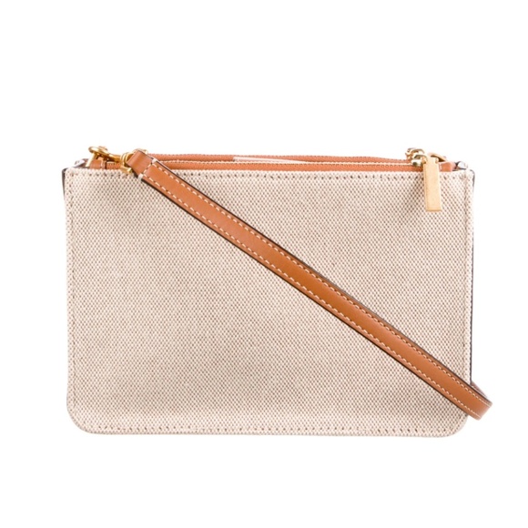 🌸 Tory Burch Walker Canvas Double-Zip Crossbody Bag – Like New! 🌸 - Picture 8 of 12